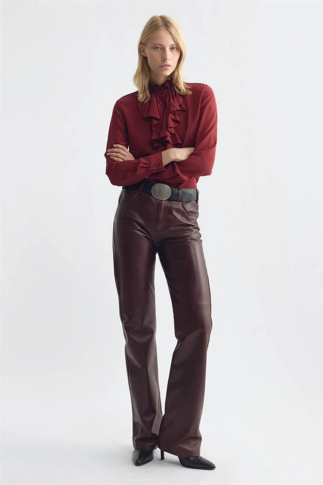 Lily Blouse Crimson