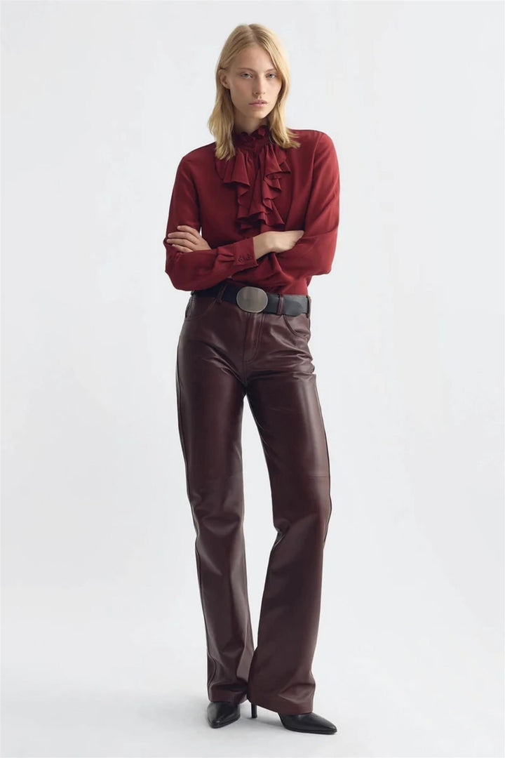 Lily Blouse Crimson
