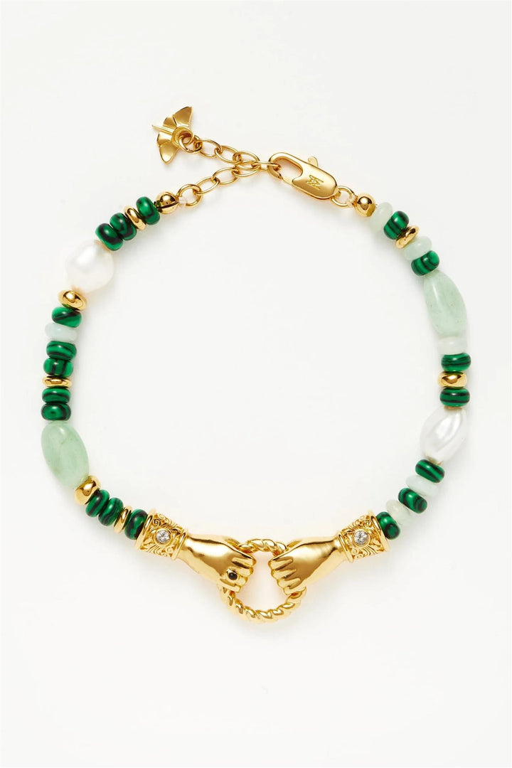 Harris Reed In Good Hands Gemstone Bracelet Green