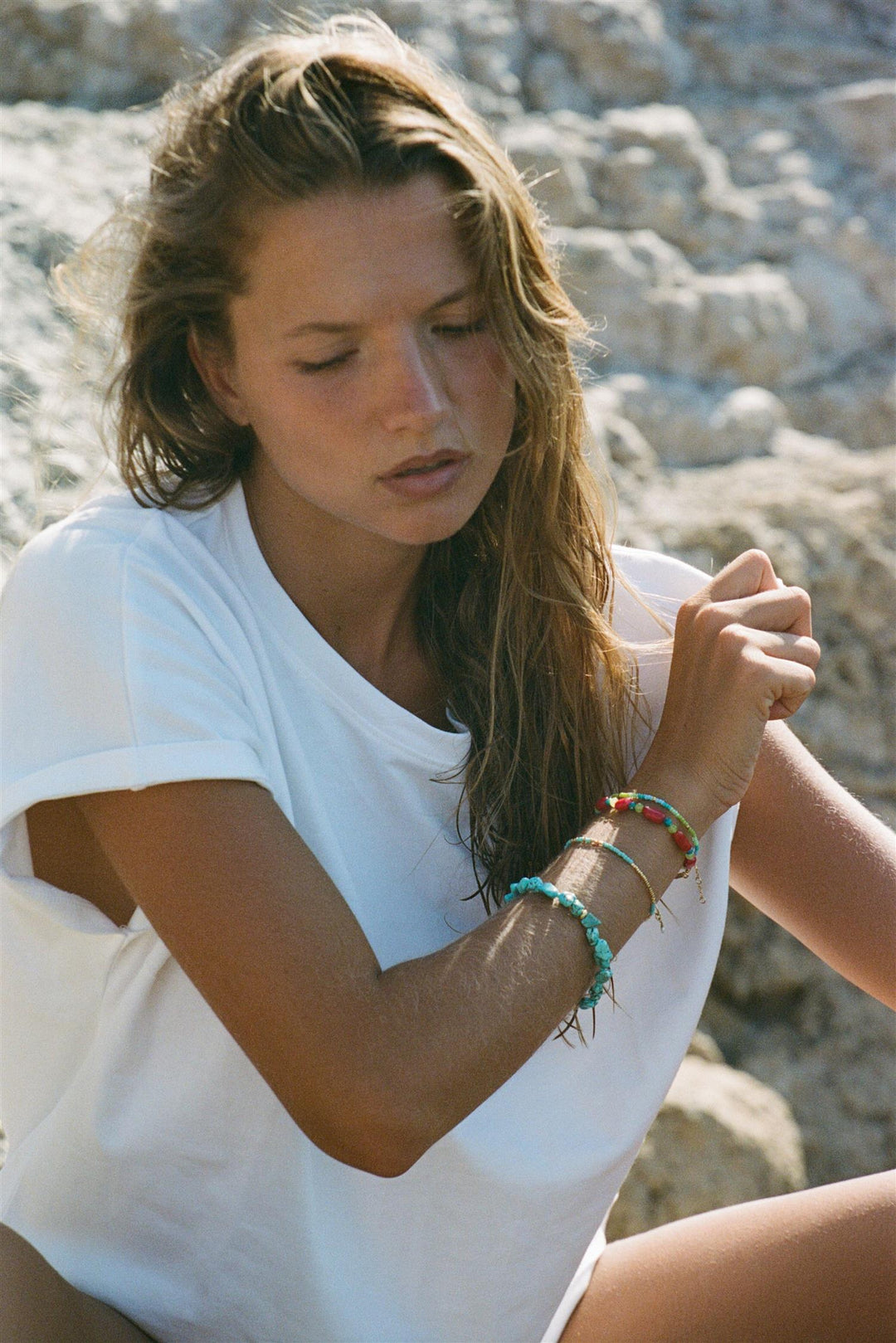 Beach Cocktail Bracelet Aqua