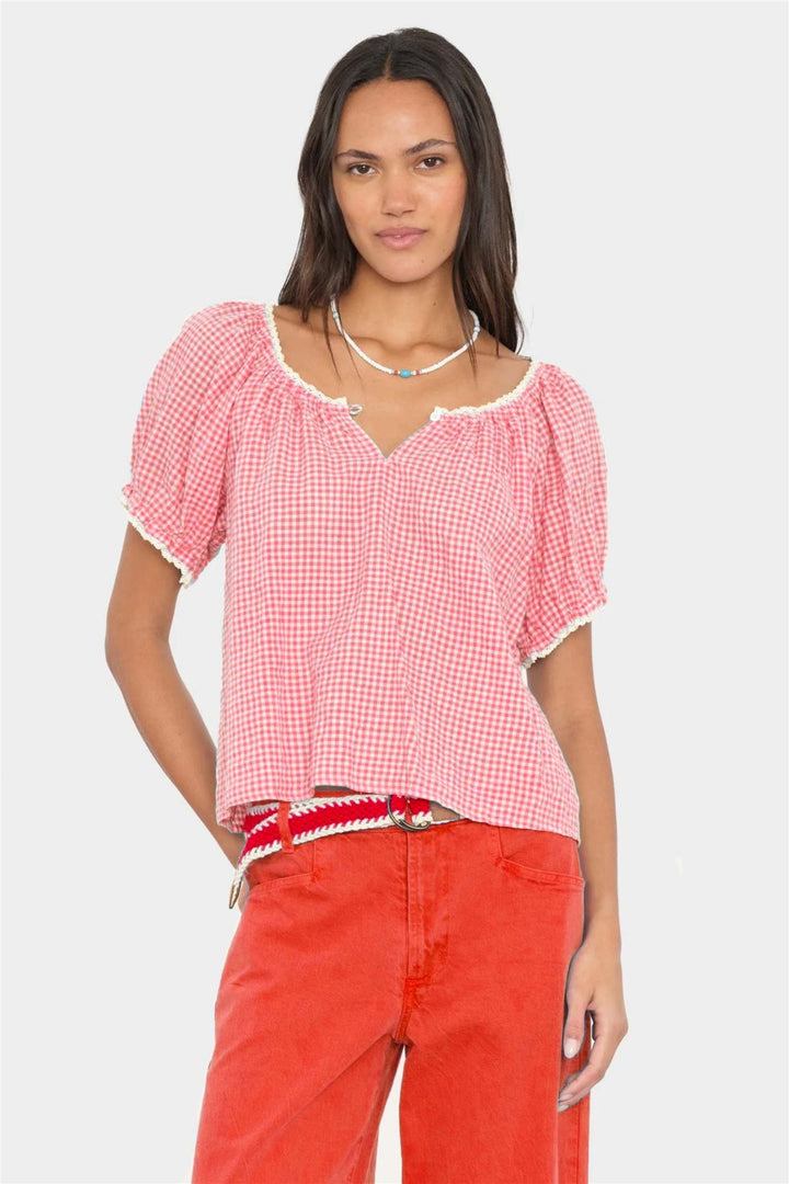 Maisie Top Cherry Red