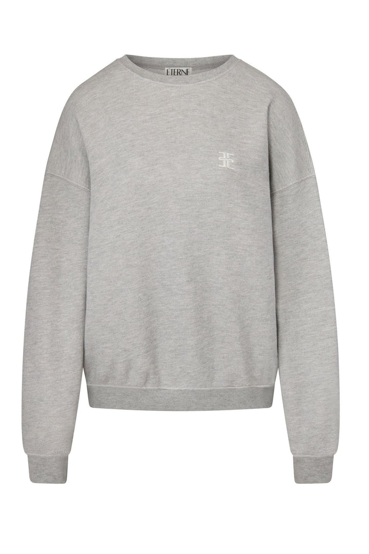 Oversized Crewneck Sweatshirt Heather Grey