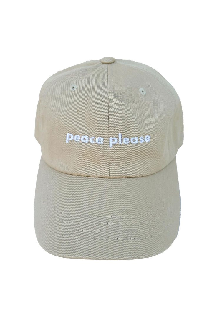 Peace Please Cap Beige