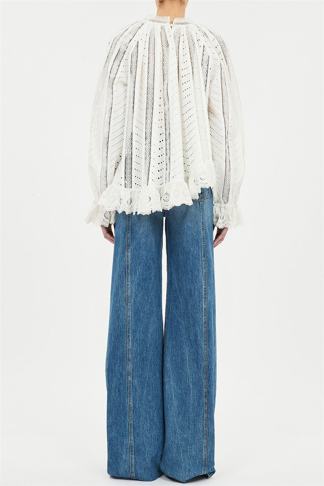 Marcella Asymmetrical Blouse Pristine