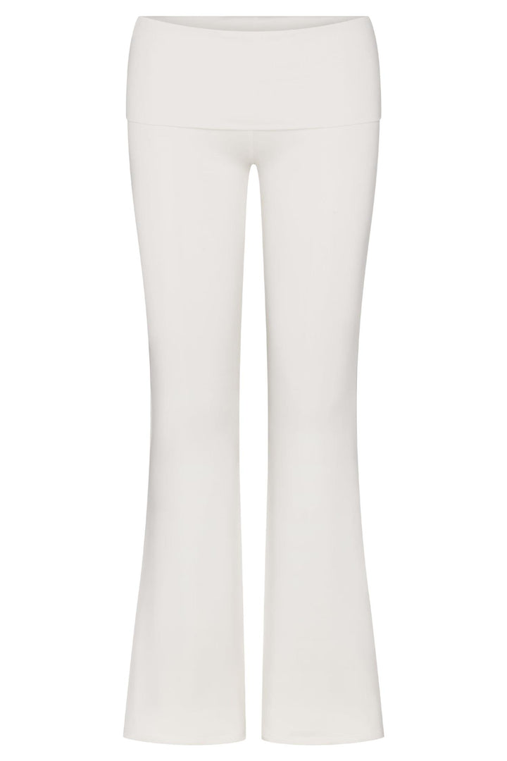 Foldover Flare Pant Ivory