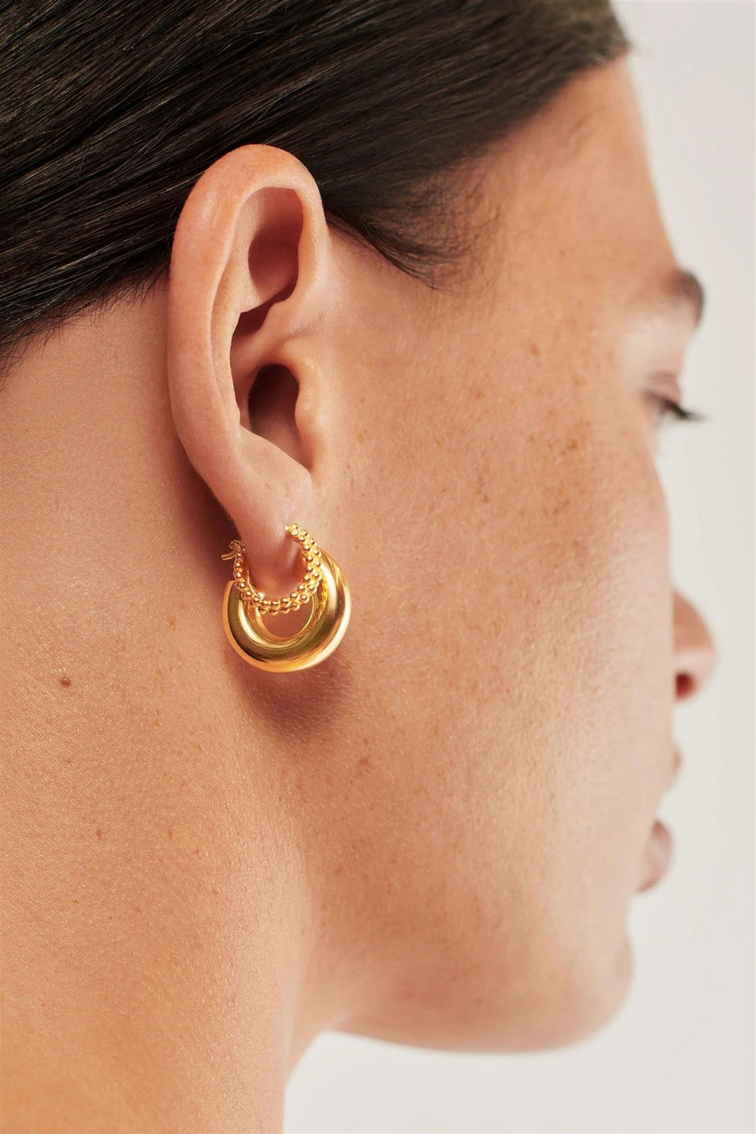 Mini Baya Hoop Earrings Gold