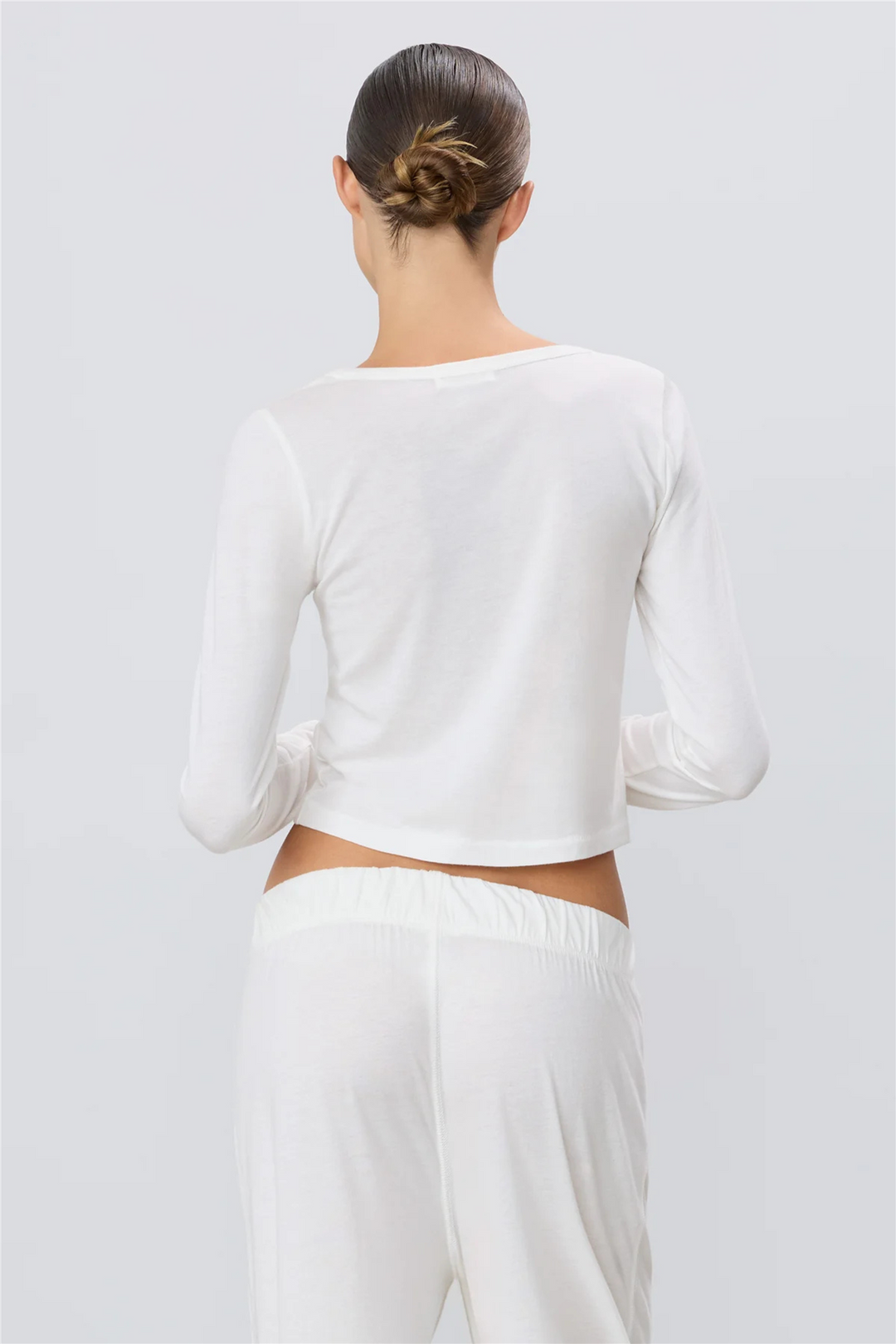 Long Sleeve Baby Tee Ivory