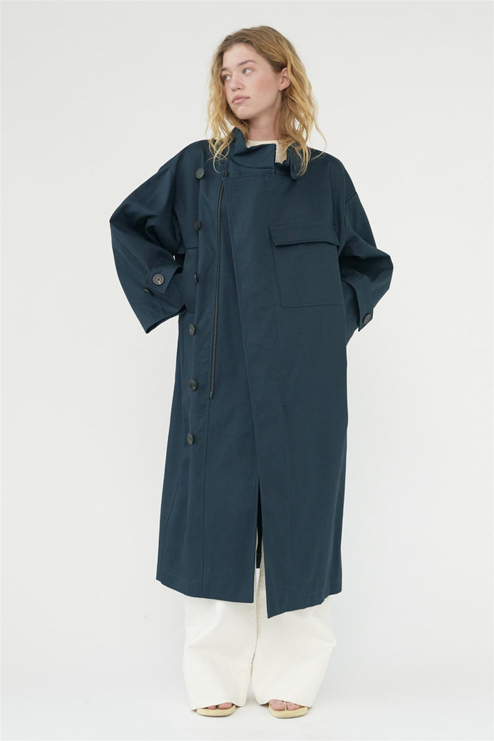 Water Resistant Coat Navy