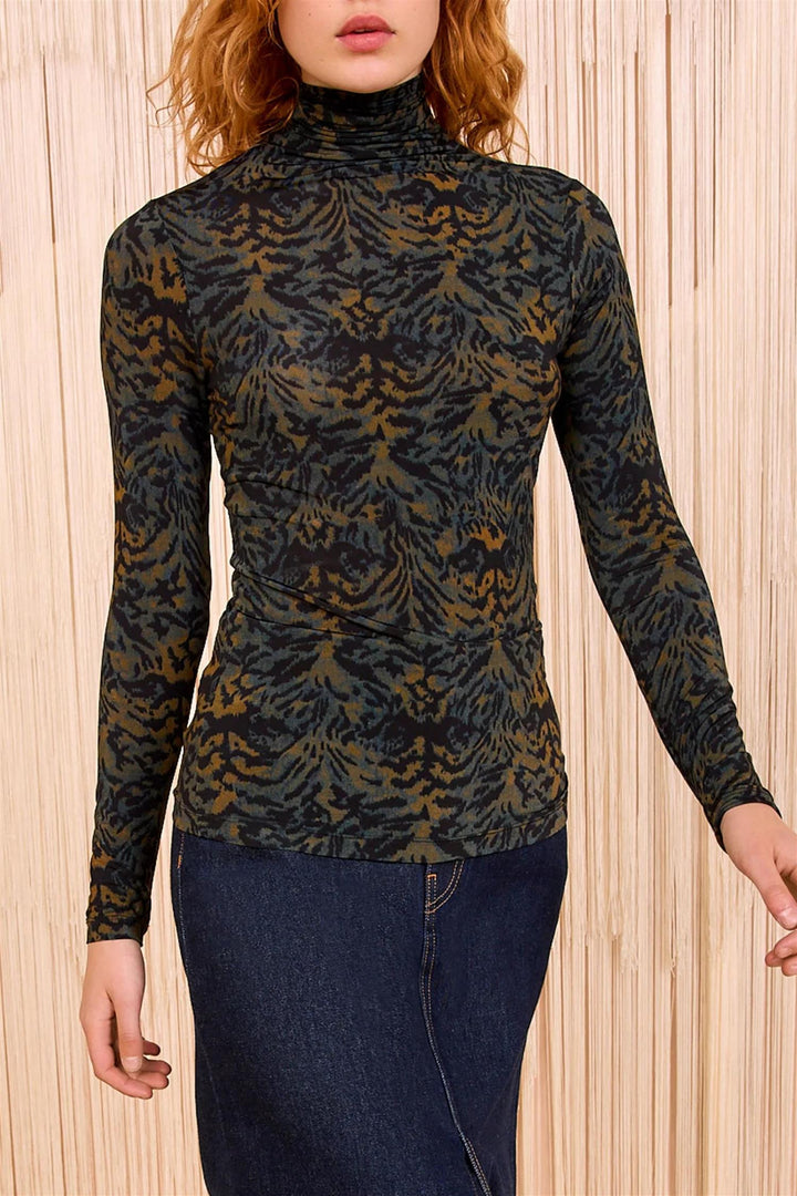 Aurelia Long Sleeve Turtleneck Desert Jasper