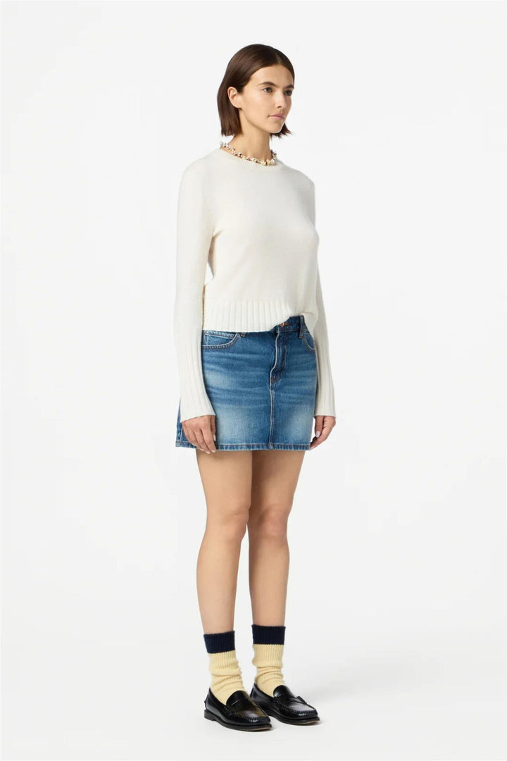Shrunken Cashmere Crew Cream