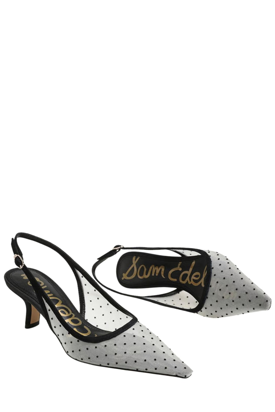 Bianka Sling Mini Polkadot Mesh Ivory/Black