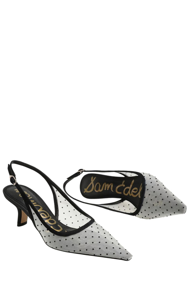 Bianka Sling Mini Polkadot Mesh Ivory/Black