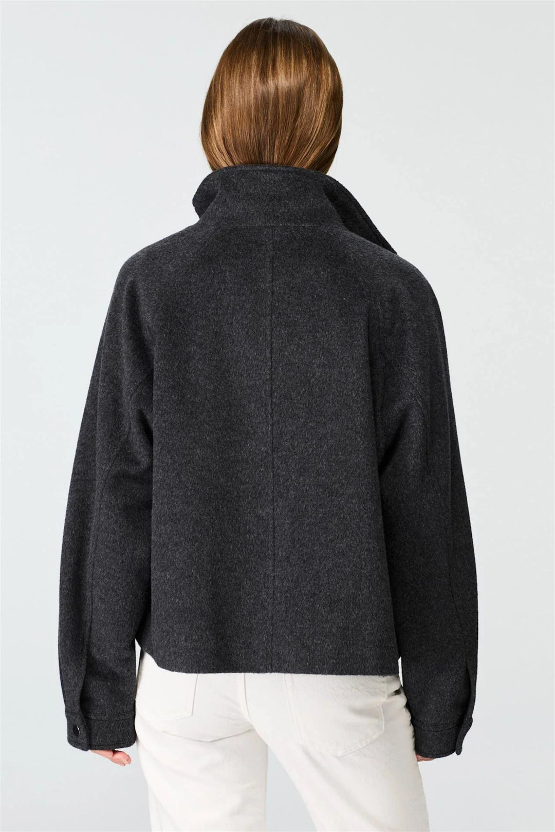 Wool/Silk ShortJacet Antracite