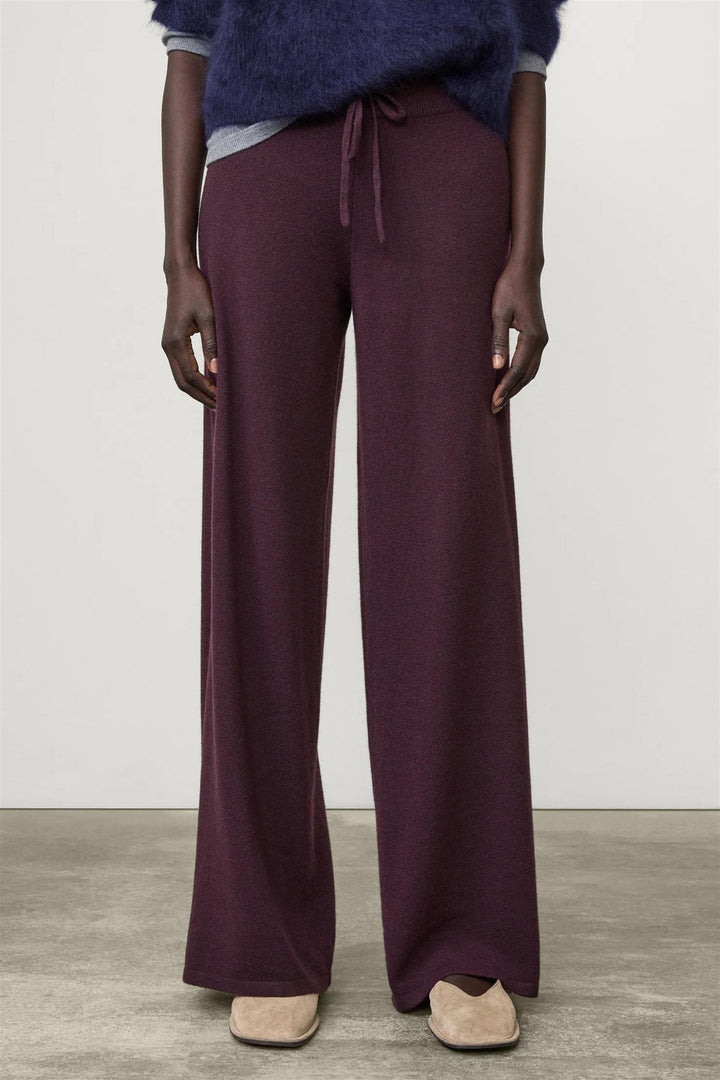 Sofi Cashmere Pants Mahogany