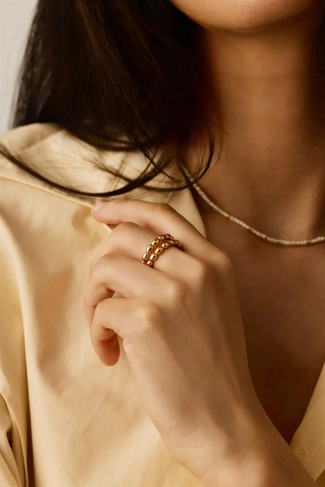 Molten Olive Stacking Ring