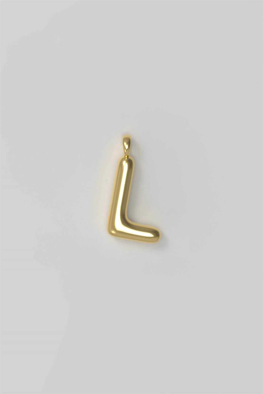 Letter Charm Large Plated