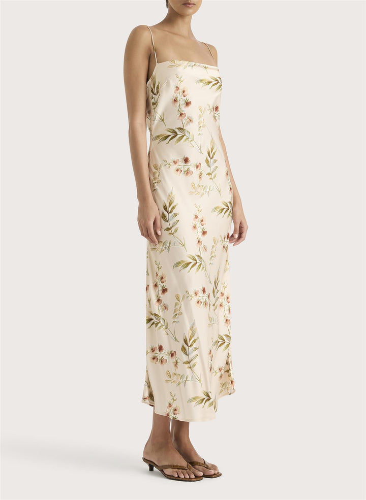 Yolaine Midi Dress Jardin Floral Blush