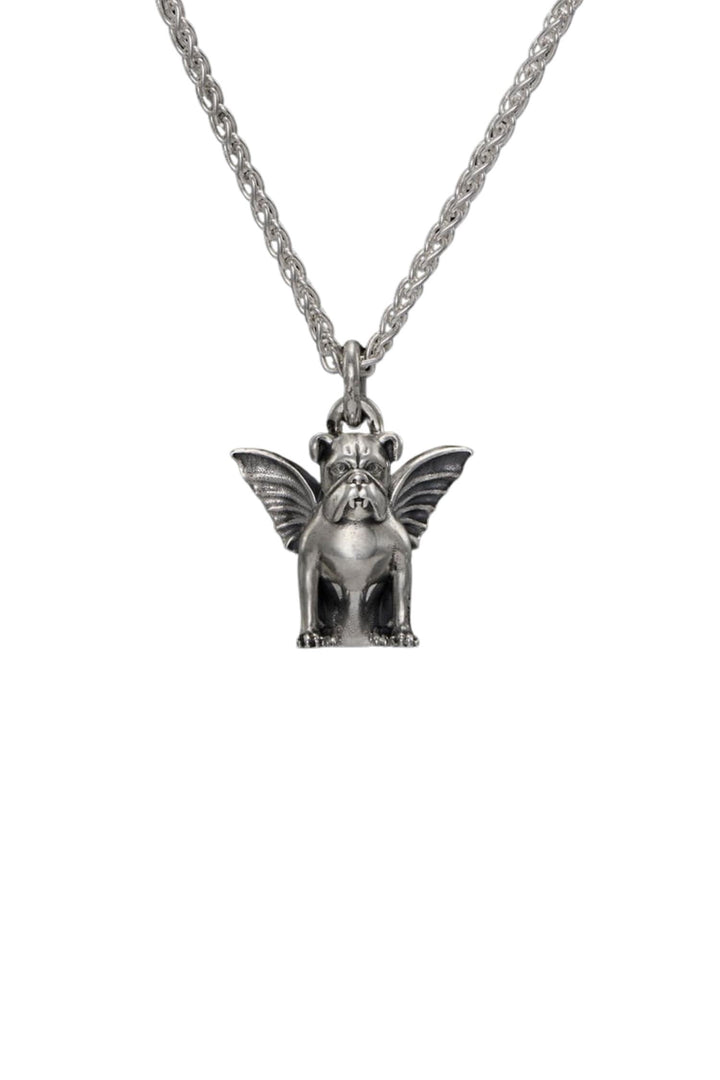 The Faithful Guardian Necklace - Oxidized Silver