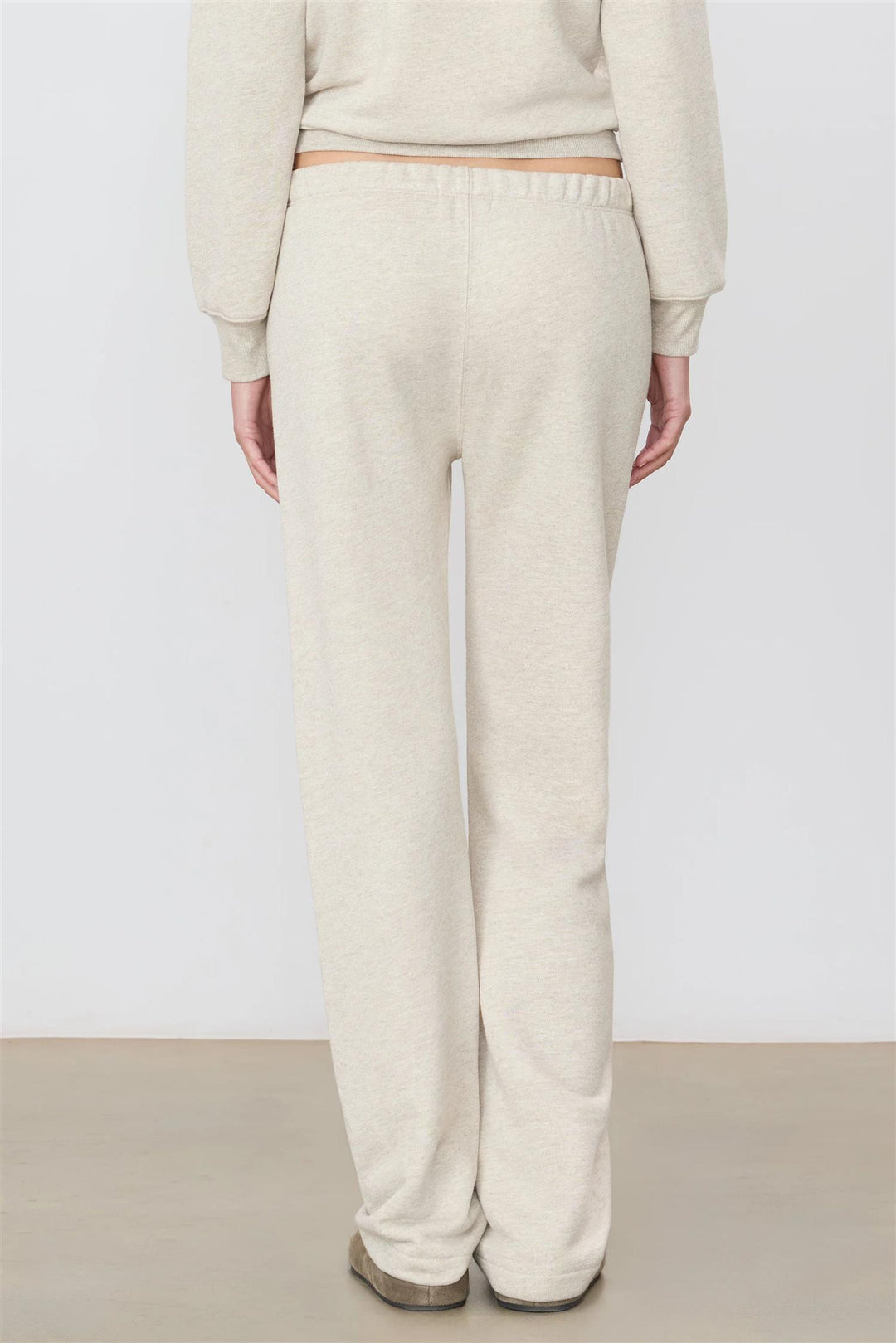 Straight Leg Sweatpant Heather Oatmeal