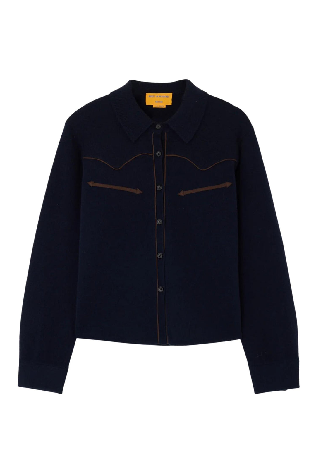 Cropped  Western Shirt Midnight