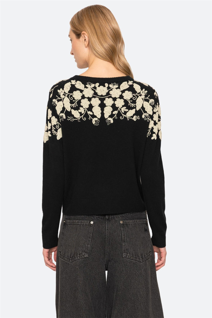 Shiloh Embellished Long Sleeve Cardigan Black