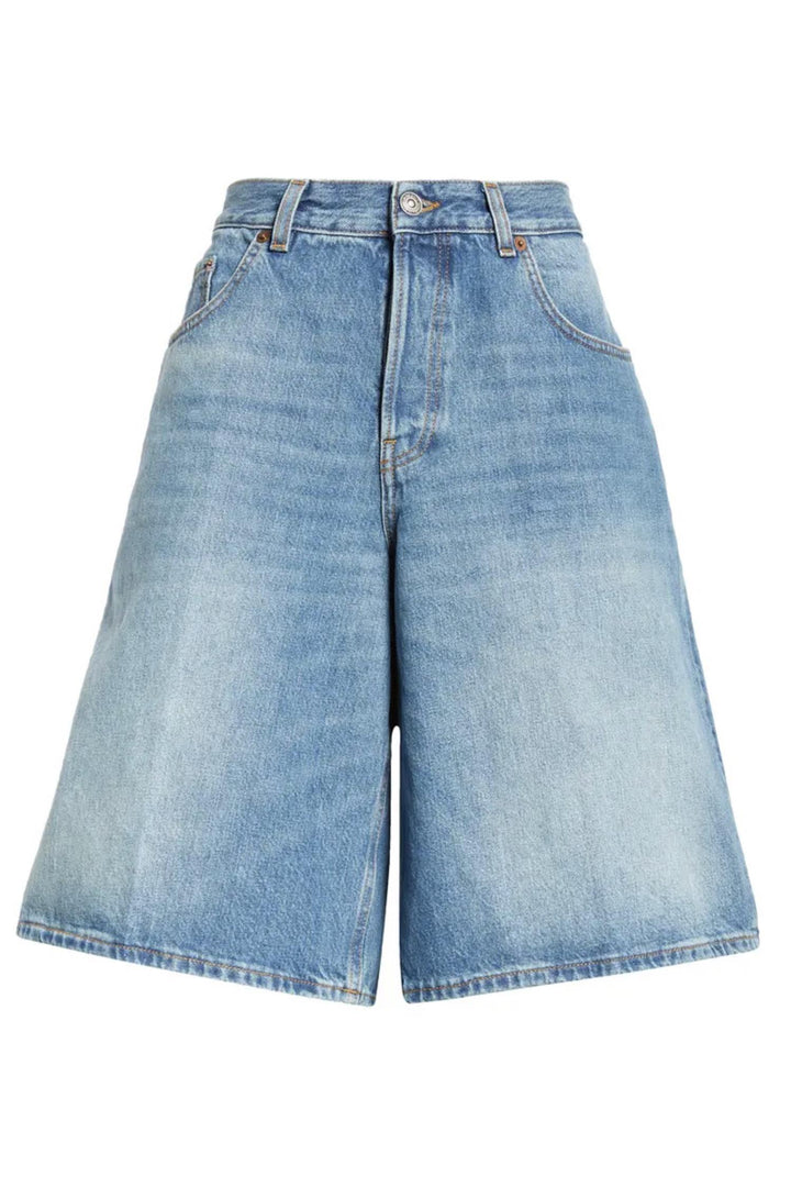 Becky Denim Bermuda Shorts Piano Blue