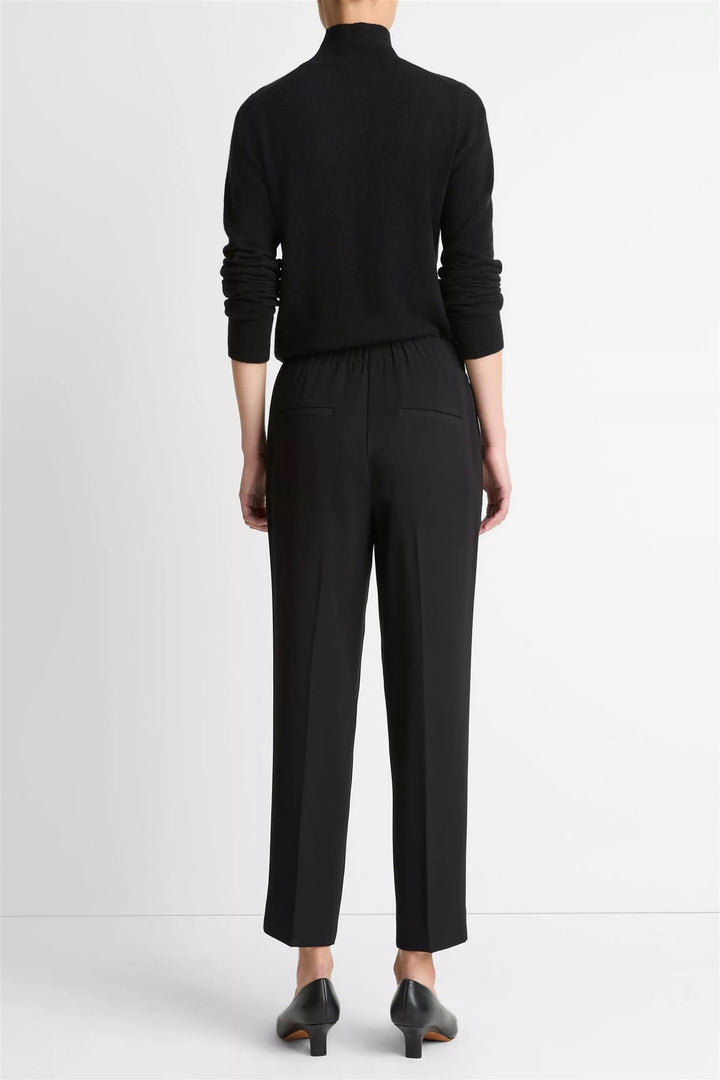 Mid Rise Tapered Pull-On Pant Black
