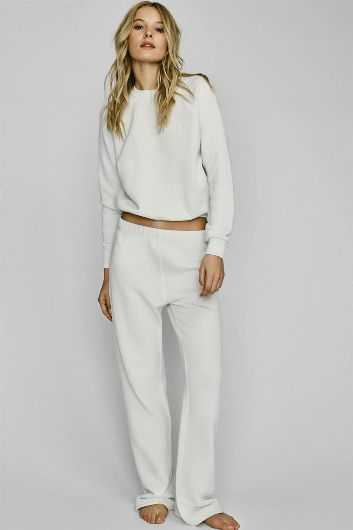Straight Leg Sweatpant Cream