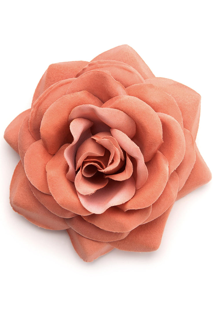 Big Rose Hair Clasp Dusty Rose