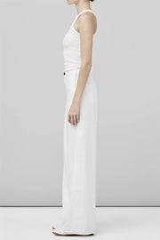 Sofie Wide Leg Linen Pants White