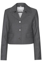 Metta Light Wool Mini Blazer  Castlerock