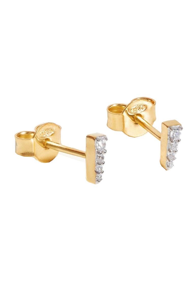 Celestial Pave Spike Stud Earrings