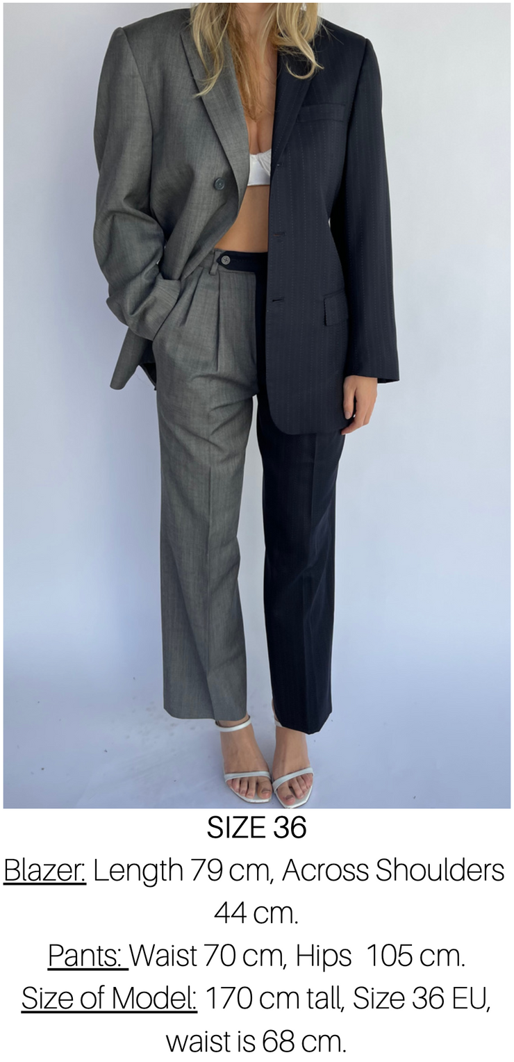 Vintage Contrast Suit CS39 Size 36