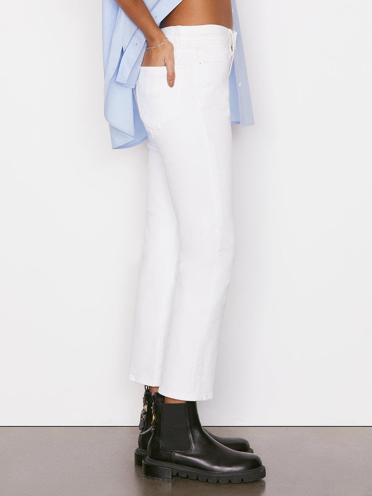Le High Straight Jean Blanc