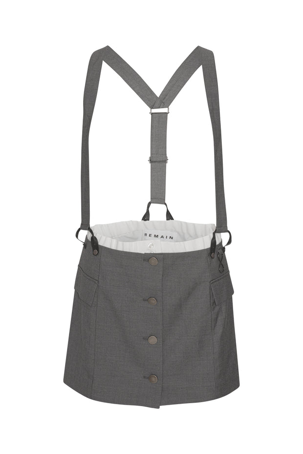 Ziggy Mini Skirt with Suspenders Castlerock