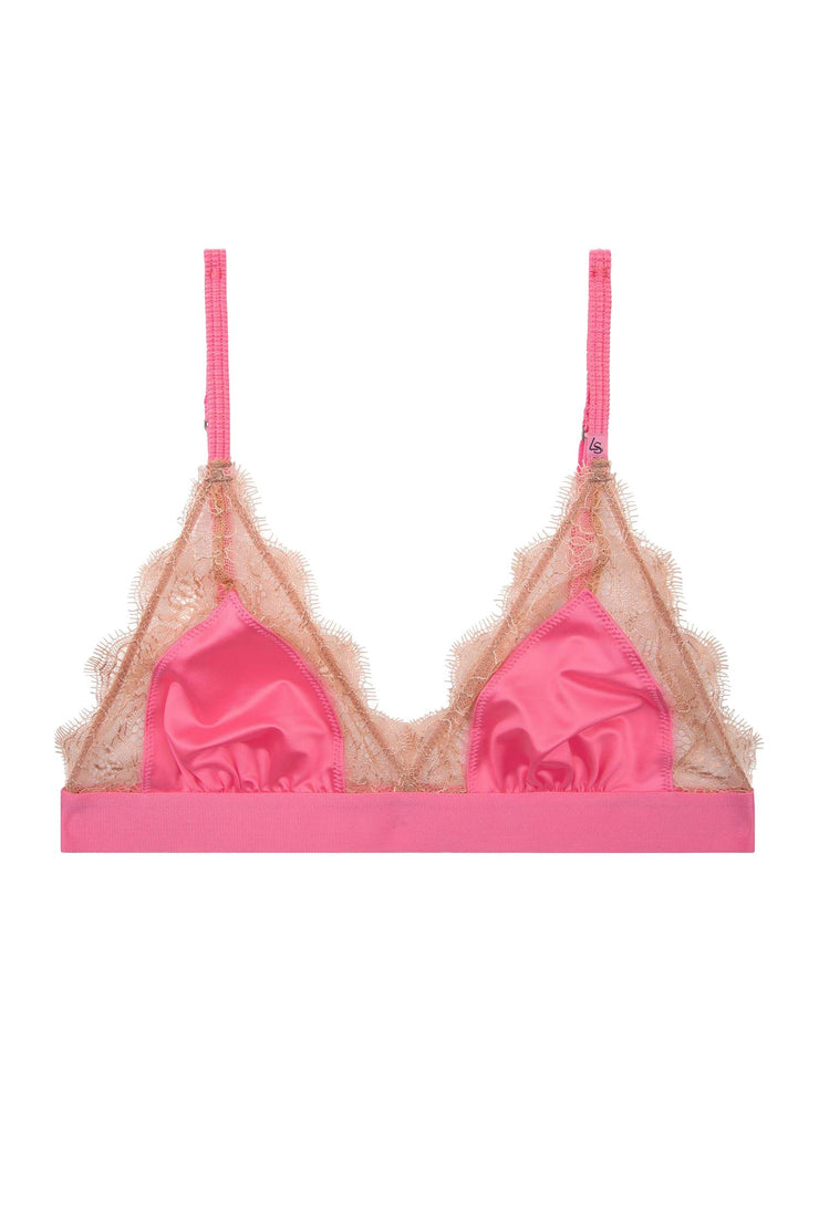 Love Lace Bralette Pink