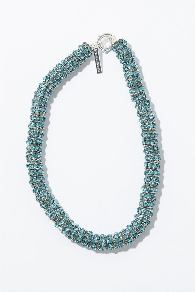 Fat Turquoise Diamond Necklace