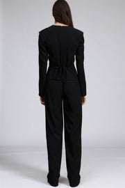 Sonia Japanese Crepe Jumpsuit Black