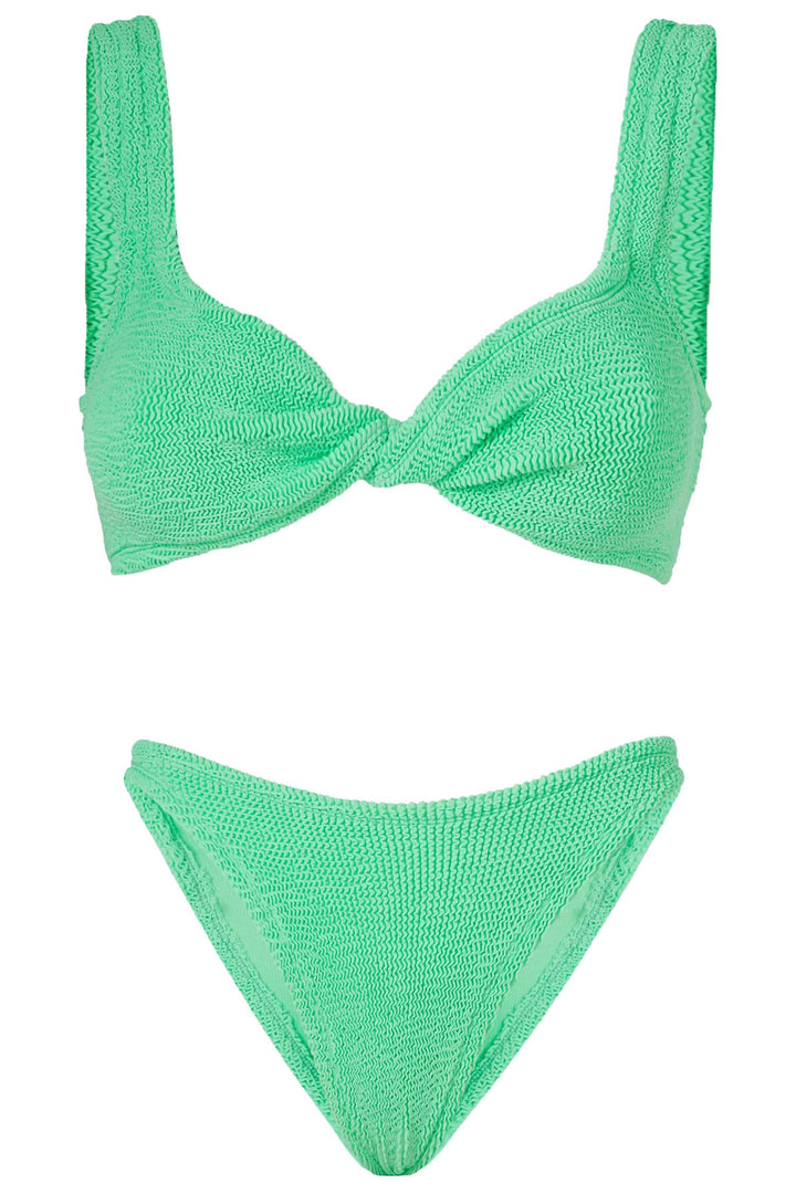 Juno Crinkle Bikini Lime