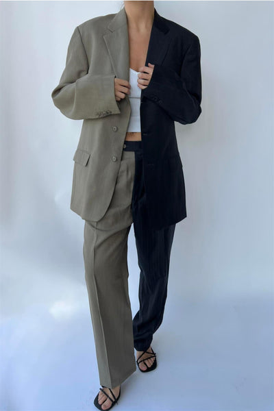 Vintage Contrast Suit CS89 Size 42