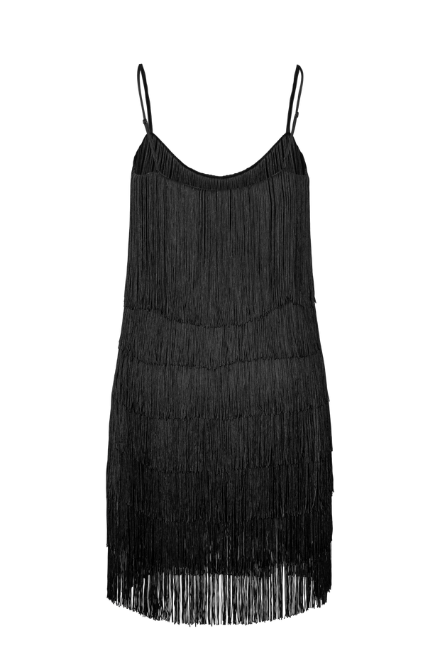 Fringe Dress Black