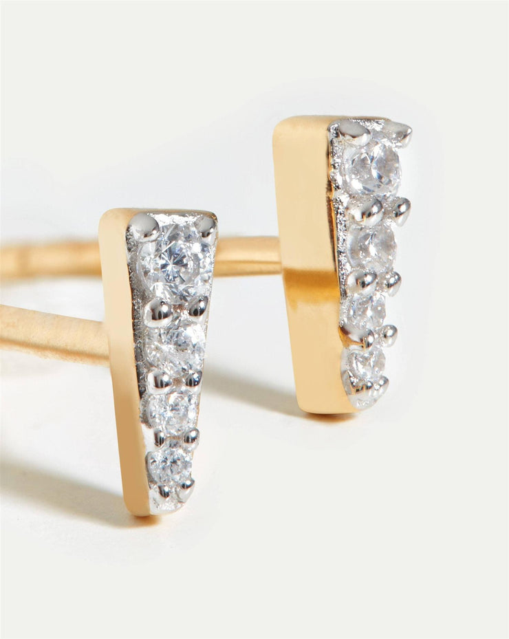 Celestial Pave Spike Stud Earrings