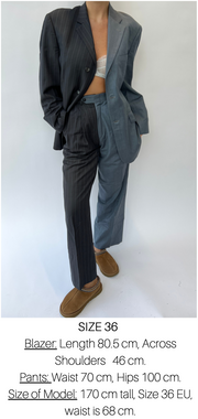 Vintage Contrast Suit CS71 Size 36