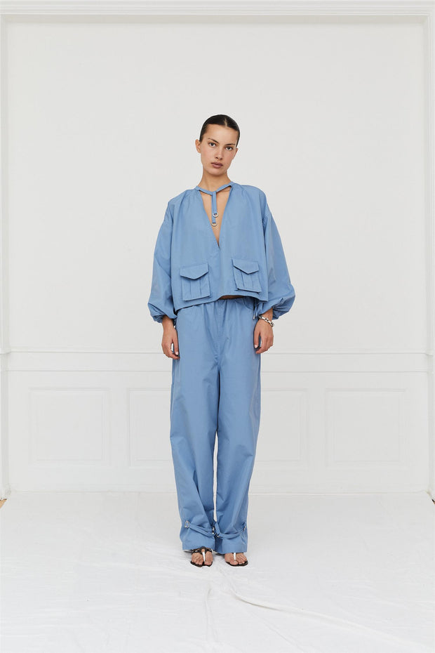 Bini Cargo Pants Pigeon Blue