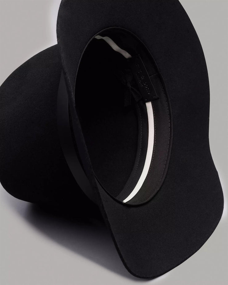 Floppy Brim Fedora Black