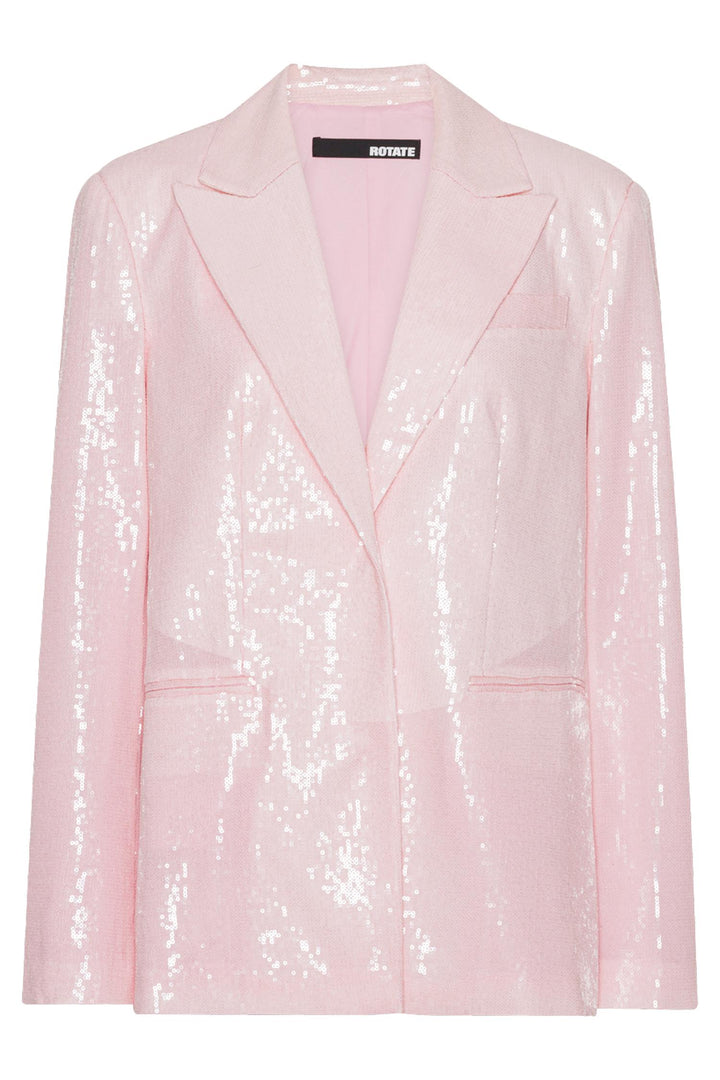 Oxyfame Sequin Blazer Pink Orchid