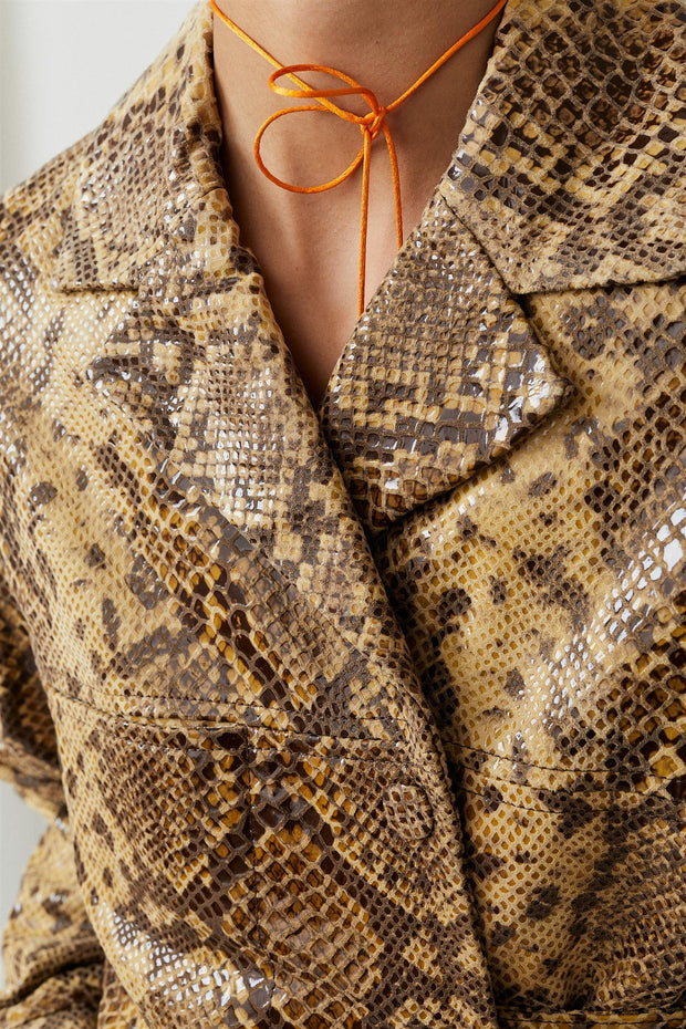 Lisbet Jacket Brown Snake