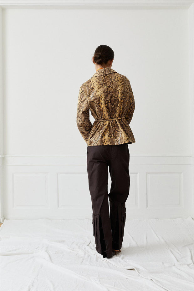 Lisbet Jacket Brown Snake