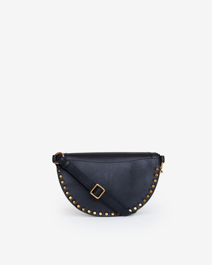 Skano Grained Leather Belt Bag Black