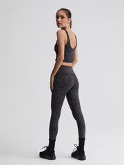 Let's Go High Rise Legging 25 Monochrome Cheetah